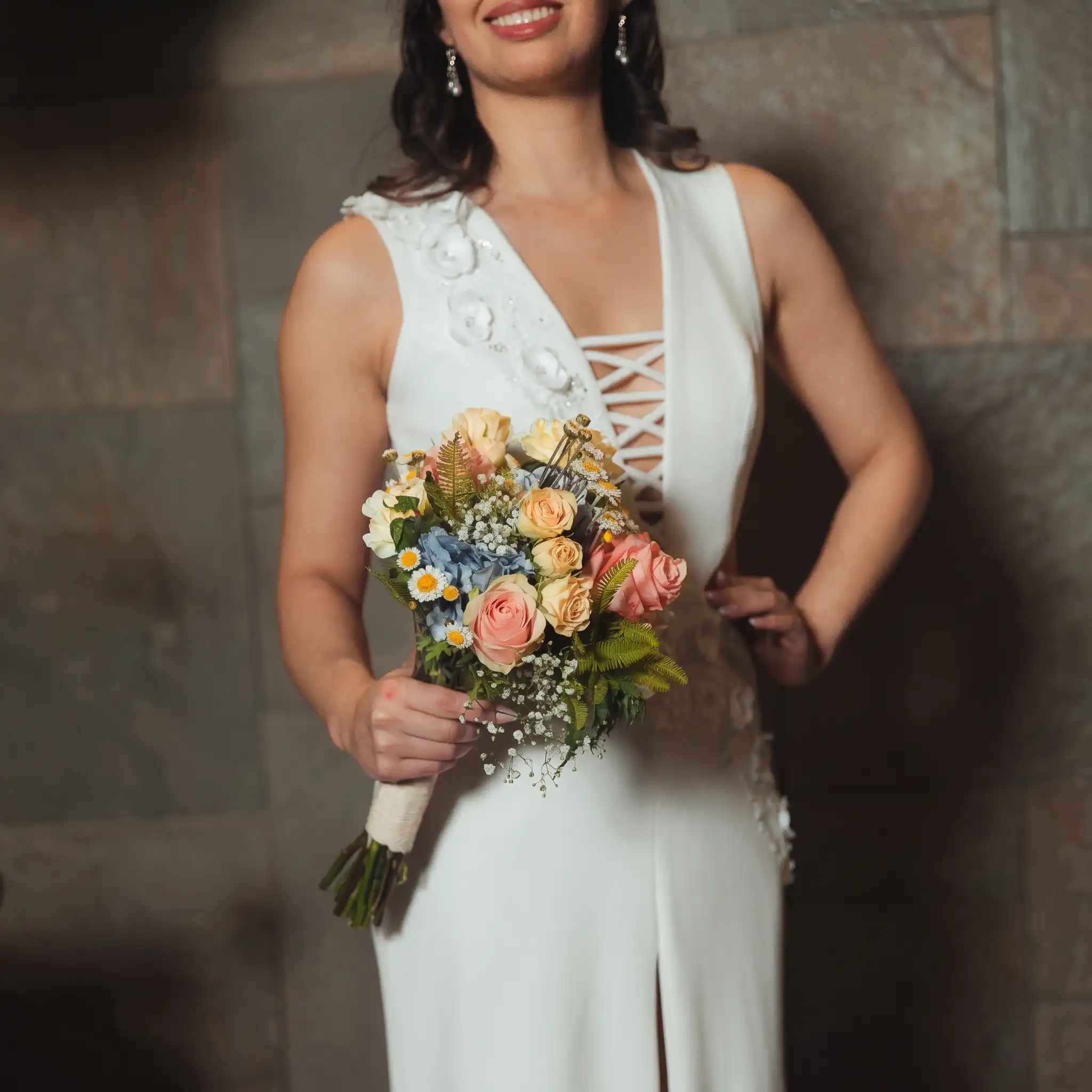 Ramos de novia y boutonnière para matrimonios